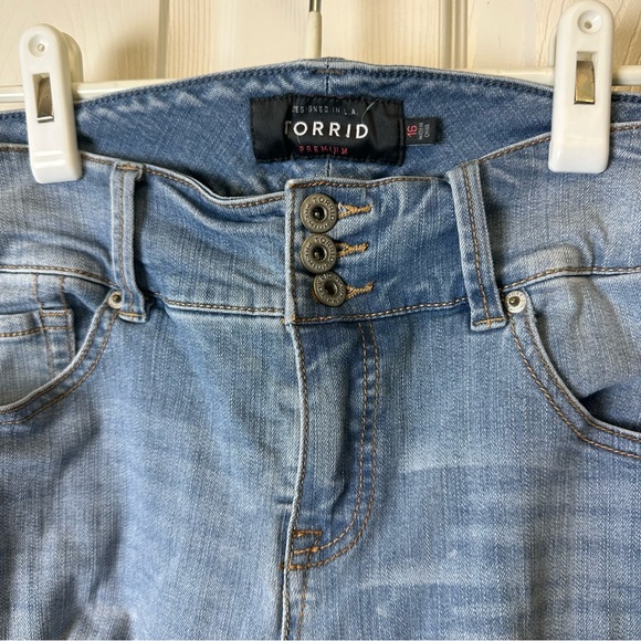 Torrid Premium Stretch Distressed Skinny Jeans - Picture 3 of 6